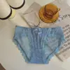 Venda Direta da Fábrica Mais Vendido Sexy Renda Vazada Cintura Baixa Laço Calcinhas Femininas Puro Desejo Respirável Sem Costura Tanga