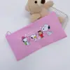 Estuche de lápices impermeable de fábrica transfronteriza de comercio exterior con dibujos de Snoopy, bolsa de papelería, bolsa linda para estudiantes de preescolar y primaria