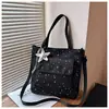 Otoño temprano 2026 nueva moda gran capacidad simple estudiante tutoría estilo coreano casual compras bolso de hombro bandolera