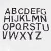 Patches de Tecido com Letras A-Z de Comércio Exterior Transfronteiriço, Strass Termocolante, Insígnias em Inglês com Pérolas, Acessórios de Vestuário DIY, Patches de Strass