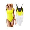 Europa e Estados Unidos comércio exterior transfronteiriço Amazon verão AliExpress colete feminino U-collar mangas macacão apertado