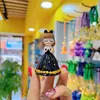 Llavero de resina de dibujos animados Princesa Perla femenino lindo corazón de niña estilo ins cadena para teléfono móvil pulsera llavero bolsa