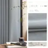 Tela de Cortina Opaca de Algodón y Lino Taiguli para Dormitorio, Sala de Estar, Balcón, Estilo Minimalista Moderno, Hotel, Escuela, Cortinas Listas para Proyectos