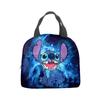 Bolsa de almuerzo Stitch de tela Oxford con dibujos animados, bolsa para conservar el calor, bolsa de aluminio para picnic, bolsa de almuerzo portátil