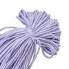 Corda Poliéster Colorida 5mm Núcleo Redondo Resistente ao Desgaste Corda de Amarração Corda para Tecido à Mão DIY Pingente de Chaveiro Criativo