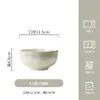 Conjunto Simples de Tigela e Prato com Cor Sob Esmalte, Louça de Cerâmica de Alta Estética, Pratos Domésticos, Tigelas para Sopa, Tigelas para Macarrão Instantâneo, Colheres, Pratos de Jantar