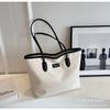 Bolsa Tote Simples de Grande Capacidade para Mulheres 2023 Nova Tendência Moda Versátil Bolsa de Ombro Bolsa para Alunos Universitários e Commuter