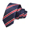 Bestseller transfronterizo, corbata estrecha para hombre de 6 cm, corbata de rayas casual, corbata para hombre hecha a medida, al por mayor en stock, muestra disponible en 7 días