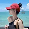 Sombrero de Sol para Protección Solar de Primavera y Verano para Mujer, Gorra de Béisbol de Verano que Hace que la Cara Parezca Más Pequeña, Diseño de Media Parte Superior que se Puede Usar para Atar una Cola de Caballo