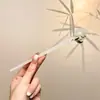 Grampo elegante e versátil de ginkgo para cabelos finos, grampo em U de nicho para a parte de trás da cabeça, grampo em forma de crescente