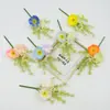 Flores Artificiais, Papoulas Falsas, Flores Perfumadas Amarradas à Mão, Buquês para Mesa de Jantar, Flores Artificiais Transfronteiriças, Flores de Seda para Exportação, Decoração de Sala de Estar