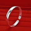 Pulsera Sutra del Corazón Guifei para mujer, pulsera abierta simple y lisa, nuevo estilo chino, estilo nacional, joyería al por mayor, fábrica directa, generación