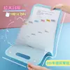 Estudantes aprendem material de escritório pasta cor sólida Morandi Livro de dados Bolsa de arquivo para escritório Papel de teste de arquivo A4 Bolsa sanfonada