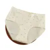 Ropa interior de algodón puro color crema floral pastoral para primavera y verano y mujeres, de cintura media, entrepierna extendida, sin costuras, transpirable, tipo bóxer para mujeres