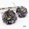 Kit de Materiales DIY de Peonía Artificial de Doble Pétalo para Hacer Accesorios Florales, Adornos para el Cabello de Estilo Chino Tradicional, Peonía Fragante de Colores Otoñales