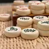 Xadrez Chinês de Madeira Maciça Conjunto Adulto Tabuleiro Portátil Crianças Estudante Competição Faia Grande