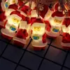Luzes de Natal de Fio LED Papai Noel Boneco de Neve Árvore de Natal Enfeites Pendurados Luzes de Natal Luzes Decorativas Brilhantes
