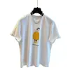 Camiseta Creativa Estampada de Manga Corta para Mujer 2026 Verano Nuevo Diseño de Nicho Hombro Derecho Talla Grande Suelto Top para Mujer
