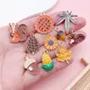 Estilo Misto Gotejamento de Óleo Prata Tibetana Pinha Colheita de Milho Festival Girassol Pingente Pulseira de Charme DIY Brinco Acessórios de Joia