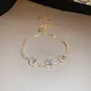Pulsera Rectangular Europea y Americana Transfronteriza Incrustada con Circonitas, Moderna y Versátil, Adecuada para el Trabajo Diario, con un Diseño de Nicho Elegante y Exquisito, Pulsera de Gama Alta