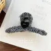 Otoño e Invierno Pequeño Clip de Tiburón de Lana con Letras Fragantes Pasador para el Cabello Tocado Moda Pinza para el Cabello de la Parte Posterior de la Cabeza Pinzas para el Cabello Accesorios para el Cabello para Mujeres
