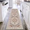 Alfombra de Pasillo Estilo Persa Transfronteriza, Resistente a Manchas y Fácil de Mantener, Alfombra Lavable Larga de Imitación Cachemir, Soporta Venta al por Mayor