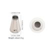 Boquilla Grande de 8 Dientes para Montaje de Rosa de Pastel de Frijol Soluble en Crema 6 Acero Inoxidable 304 Herramienta para Hornear Santa Anna