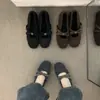 Zapatos Planos Marrones Elegantes de Piel Sintética para Mujer, Temporada Otoño e Invierno 2025, Zapatos de Algodón Forrados de Felpa, Zapatos de Punta Redonda Estilo Birkenstock