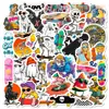 56 Novos Adesivos Estilosos de Skateboard com Desenhos Animados e Grafite Transfronteiriços para Celular e Carro Decoração Personalizada Adesivos à Prova d'Água Venda por Atacado