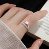 Anillo de Loto de Plata Pura S999 Anillo de Loto Anillo de Flor de Lujo Ligero de Nicho para Mujer Anillo Abierto Anillo para el Dedo Índice Pulsera para Mejor Amiga