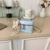 Comércio exterior estilo coreano transfronteiriço bordado de losango com linha de bordado feminina 2026 novo estilo moderno bolsa transversal de ombro com corrente de losango bolsa quadrada pequena de mão