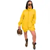D9502 Amazon Mais Vendido Roupas Europeias e Americanas Moda Casual Feminina Solta Cor Lisa Manga Longa Vestido com Zíper