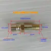 Máquina de Moldeo por Inyección Control de Temperatura del Molde Conector Rápido de Cobre para Agua 1234 Conector Rápido de Enchufe M10 M12 Boquilla de Agua de Cobre Grande y Pequeña Boquilla de Aceite