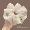 Goma para el pelo tipo scrunchie oversized de estilo coreano con múltiples capas, liga para el pelo de estilo perezoso, cuerda para coleta, accesorio para el pelo de alta gama