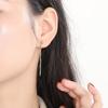 Pendientes Populares de Acero de Titanio para Damas Europeas y Americanas Estilo Bohemio Borla Simple Pendientes para Damas Venta al por Mayor de Comercio Exterior
