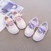 Zapatillas para Niñas 2026 Primavera y Otoño Nuevo Estilo Coreano Zapatos Deportivos Infantiles Zapatos Casuales de Suela Blanda con Dibujos Animados para Niñas Mayores
