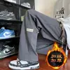 Nuevos pantalones casuales para hombre 2026, pantalones rectos de moda para otoño e invierno, pantalones deportivos de corte holgado, pantalones de pierna ancha de punto gofrado a la moda