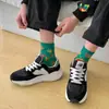 Calcetines de Flores Grandes del Noreste para el Año de Nacimiento, Calcetines de Suerte Rojos Brillantes de Caña Media para Pareja, Calcetines de Invierno Versátiles de Moda para el Año Nuevo