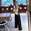 Overol de secado rápido estilo americano para mujer, verano, delgado, holgado, de pierna ancha, pantalones deportivos estilo INS con caída recta y casual
