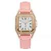 Reloj popular de la plaza WeChat comercio exterior transfronterizo strass conjunto de dos piezas para mujer romano regalo reloj de cuarzo casual para mujer