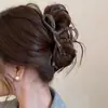 Horquilla grande con lazo de cinta simple para mujer, accesorio para el cabello de alta gama con clip de tiburón en la parte posterior, 2024