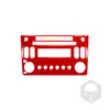 Adecuado para Nissan 350z panel de instrumentos de marcha botón del volante elevador salida de aire fibra de carbono roja
