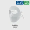 Visera de Alto Valor de Color Hielo Transpirable Máscara Facial Completa Protector Solar Máscara Facial Sin Marcas Gini Verano Protección UV para Mujeres