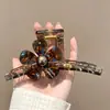 Presilha de Cabelo com Toque de Luxo, Presilha Grande de Tubarão para a Parte de Trás da Cabeça, Grampo de Cabelo com Laço para Penteados Presos, Adequado para Cabelos Grossos