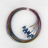 Yonghang fabricante SC/FC/LC/ST bundle pigtail 12 core single mode pigtail jumper SC quadrado pigtail telecom grade