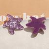 Pendientes de Resina con Brillo de Color Caramelo, Lindas Estrellas de Cinco Puntas Cóncavas-Convexas, Estrellas de Mar, Funda de Teléfono, Parche para Zapatos, DIY