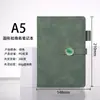 Cuaderno A5 con impresión de logo personalizado, bloc de notas de oficina de alta calidad, cuaderno engrosado con cierre de hebilla redonda