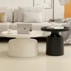 Muebles de Hierro Forjado Creativo de Alta Gama Nórdico Combinación Mesa de Café Apartamento Pequeño Mesa de Café Más Vendida Sala de Estar Hogar Redonda Martini