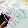 Cadena de Cuentas de Cristal Coloridas Estilo Mismo que Park Caiying Colgante de Correa para Teléfono Móvil Correa de Muñeca Corta Personalizada Versátil Nuevo Estilo para Mujer