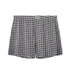 Cuecas Boxers Masculinas Huajielong Tamanho Grande Algodão Cintura Média Respiráveis Estampadas Xadrez Suave Venda por Atacado
